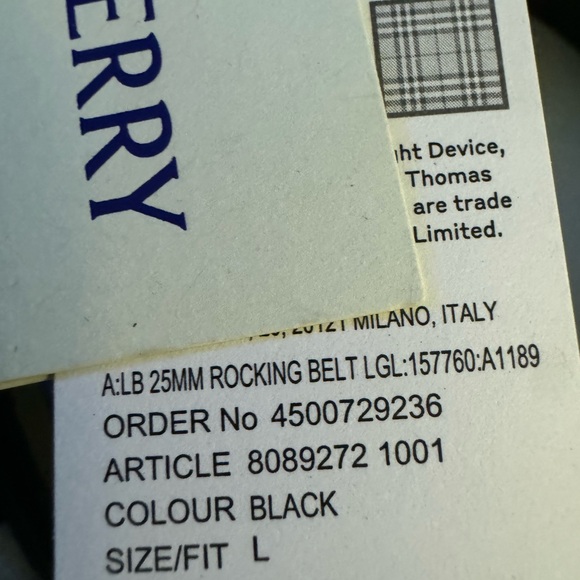 Burberry Black Accessories - Picture 3 of 4